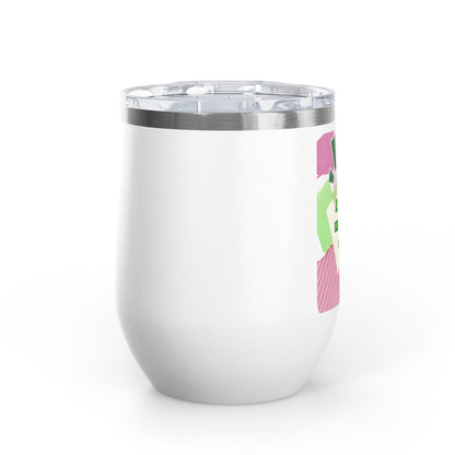 Matcha made me do it Wine Tumbler