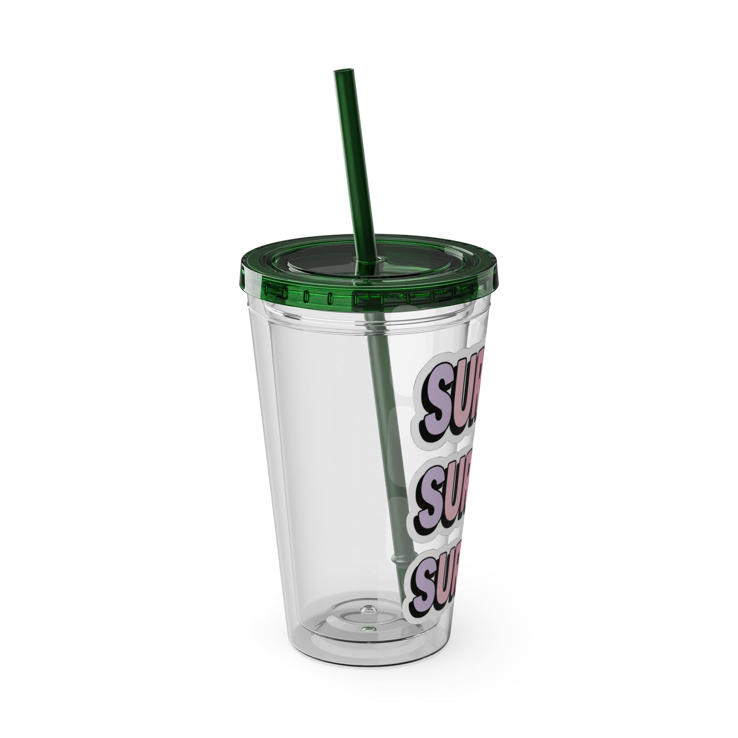 SURGEON faux sticker Clear Insulated Cup