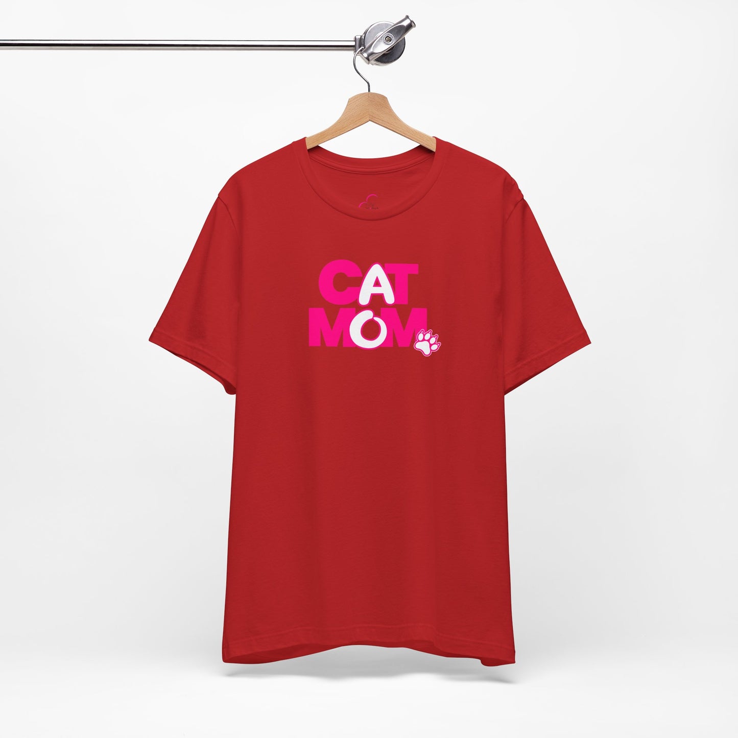 Cat mom pink T-shirt