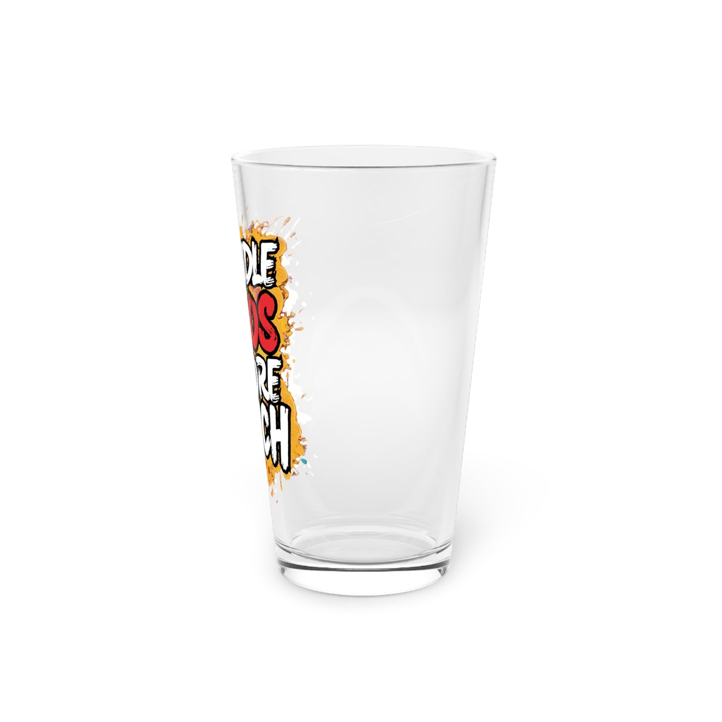 I handle chaos before lunch Beer Glass