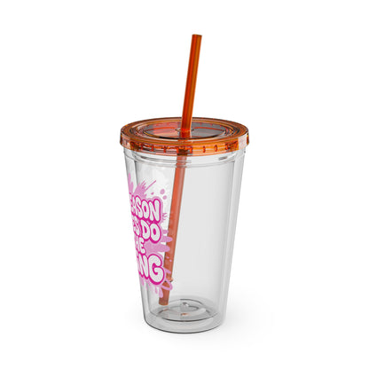 I'm the reason your eyes do all the talking Clear Insulated Cup