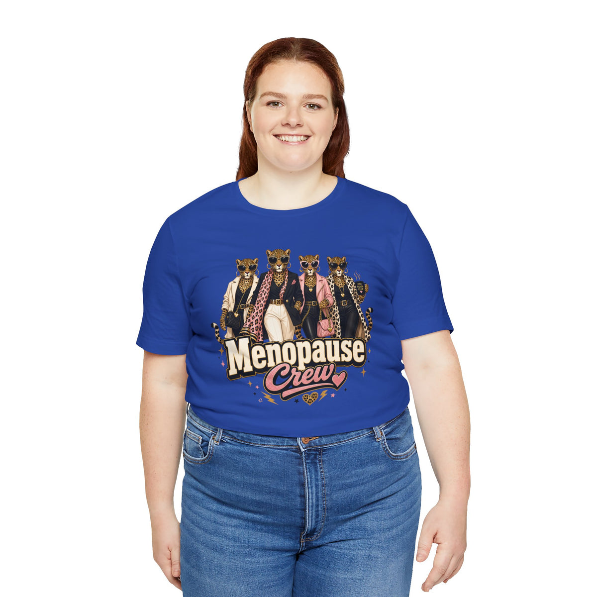 Menopause crew leopard T-shirt
