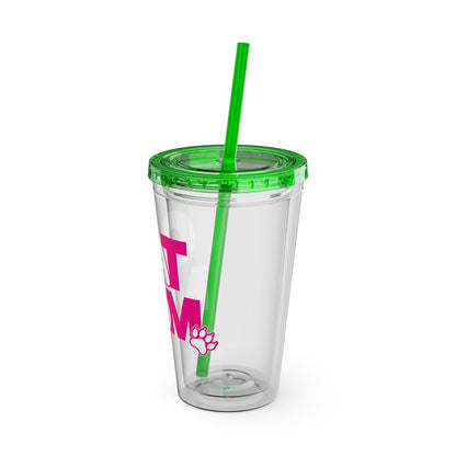 Cat mom pink Insulated Cup