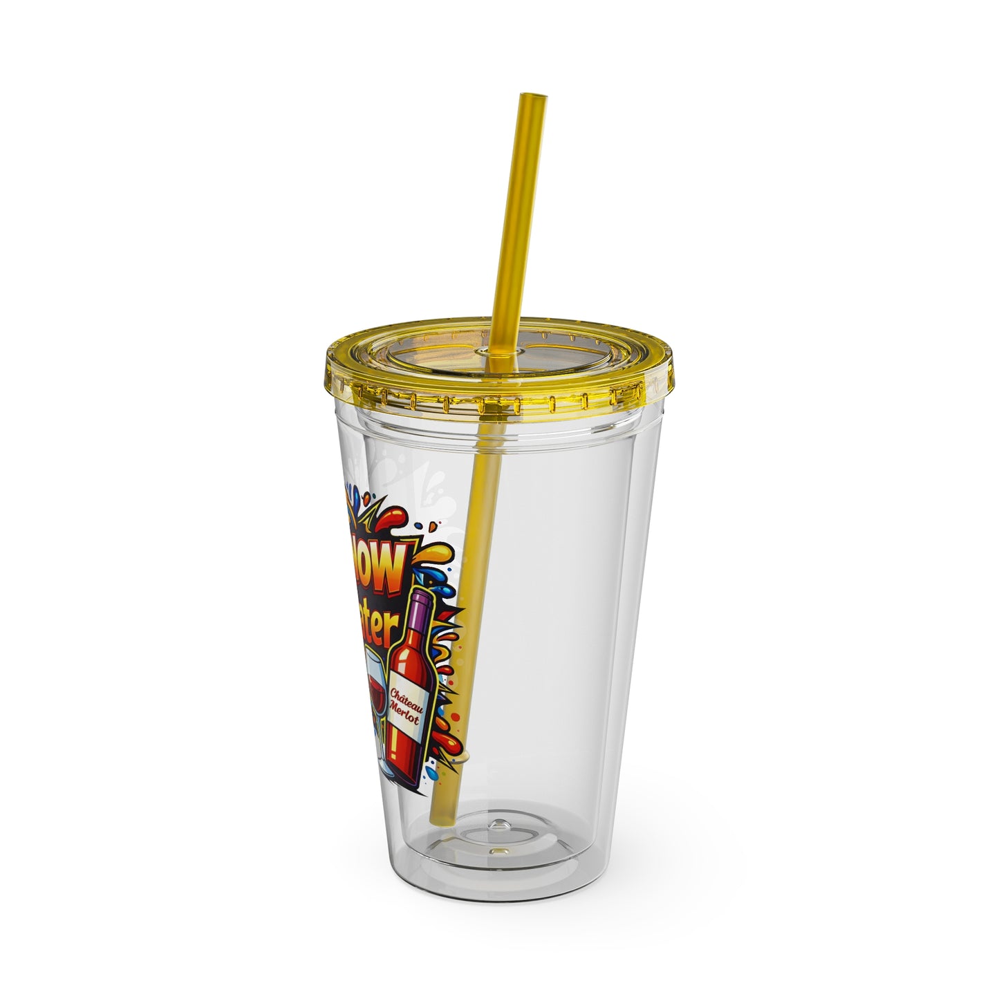 WINE NOW Adult later Clear Insulated Cup