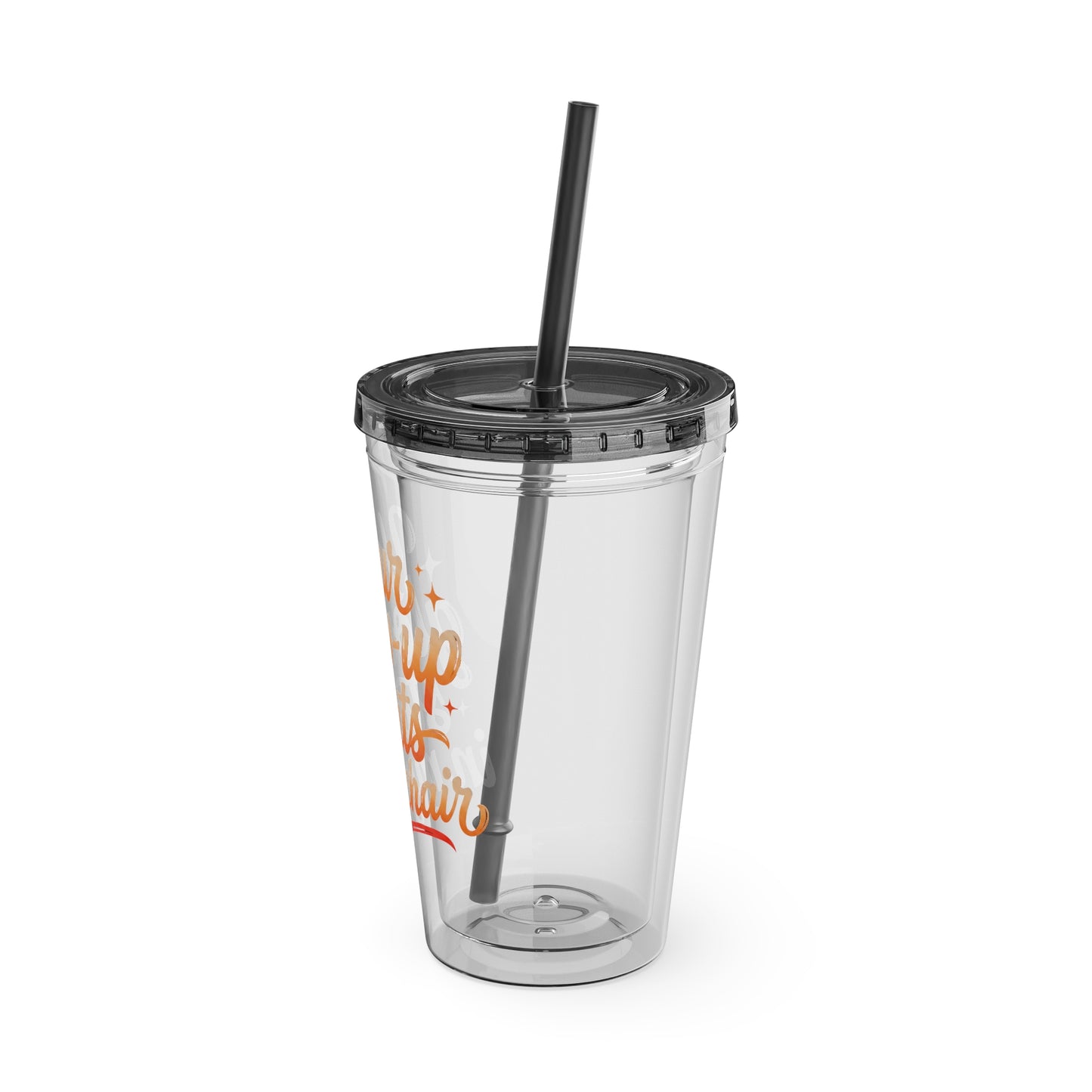 Your glow up starts in my chair Clear Insulated Cup