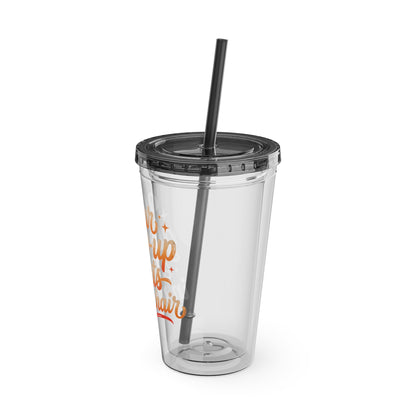 Your glow up starts in my chair Clear Insulated Cup