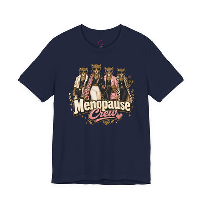 Menopause crew leopard T-shirt