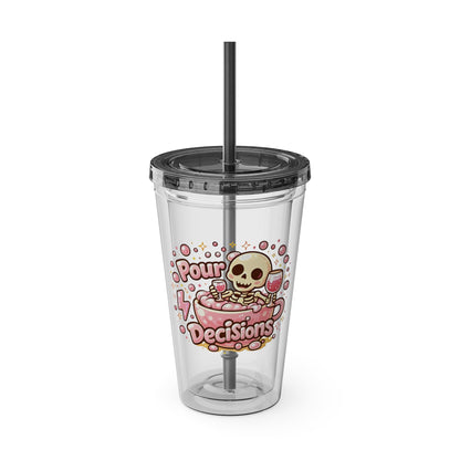 Pour decisions Clear Insulated Cup