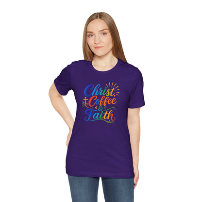 Christ, coffee and faith T-shirt