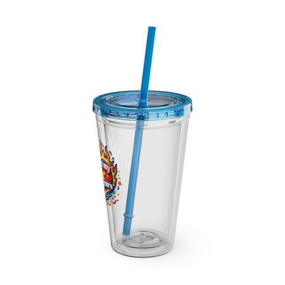 Don't mind my hair I'm doing yours Clear Insulated Cup