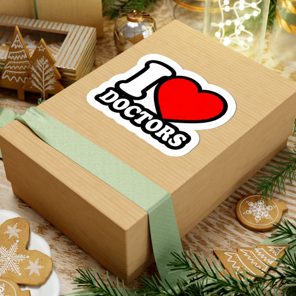 I love doctors faux Sticker