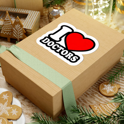 I love doctors faux Sticker