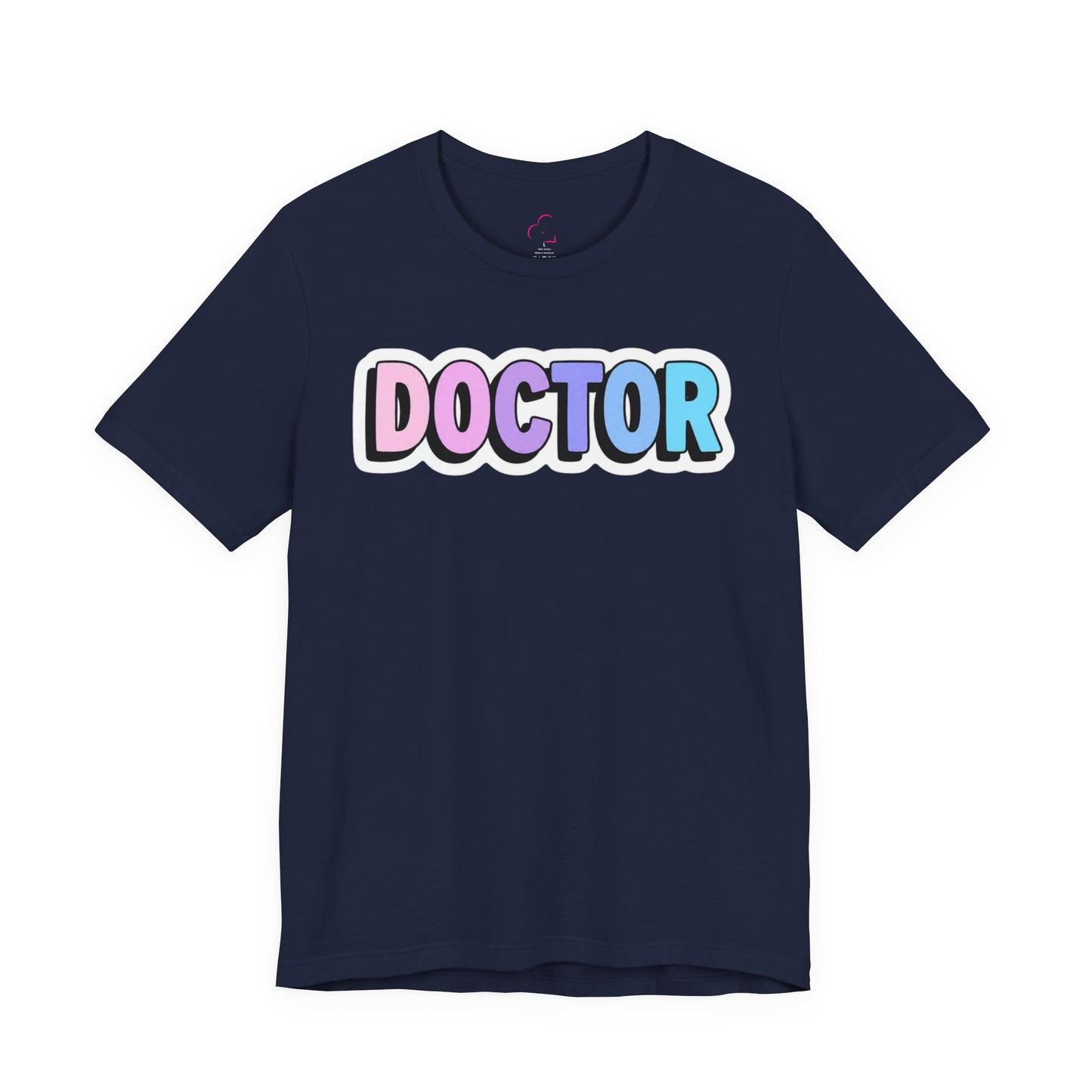DOCTOR faux sticker T-shirt