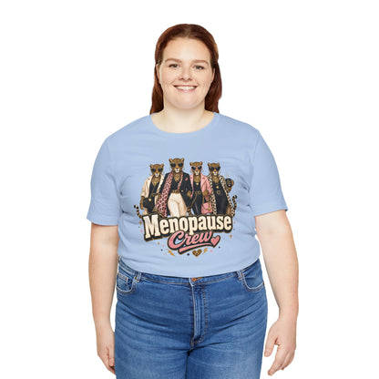 Menopause crew leopard T-shirt