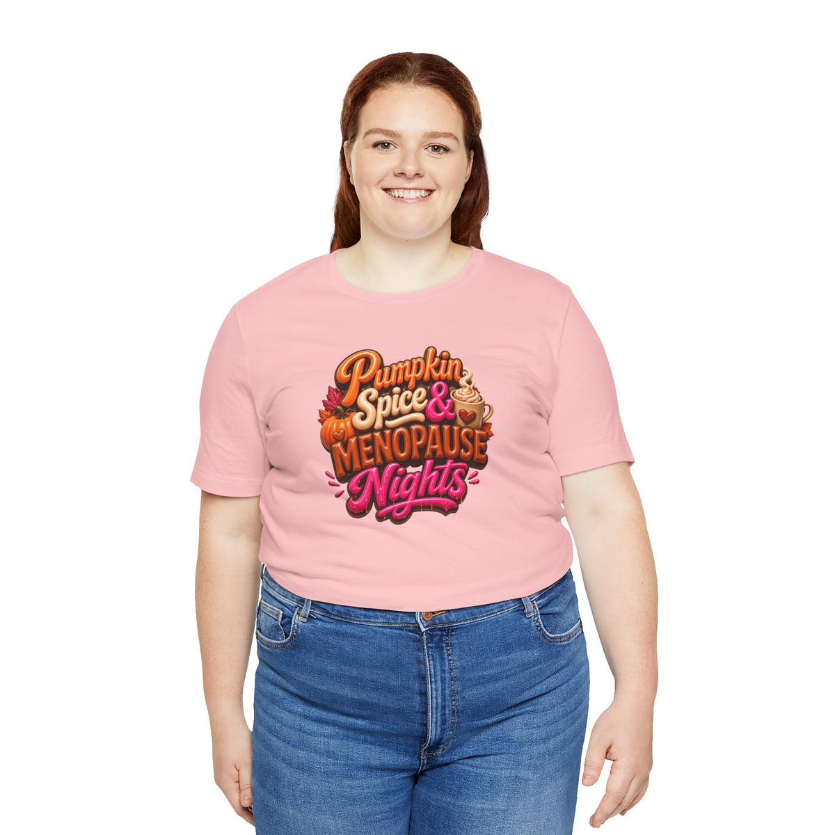 Pumpkin spice & menopause nights T-shirt