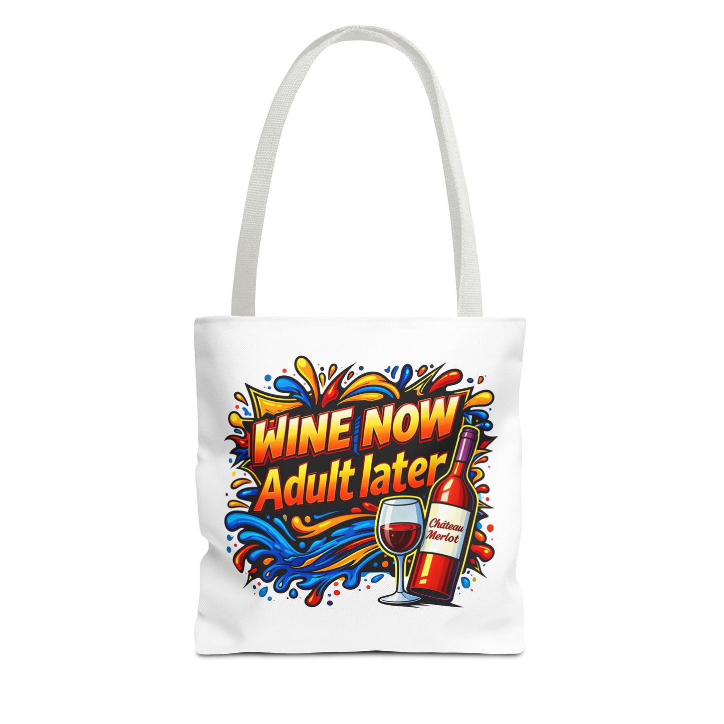 WINE NOW Adult later Tote Bag