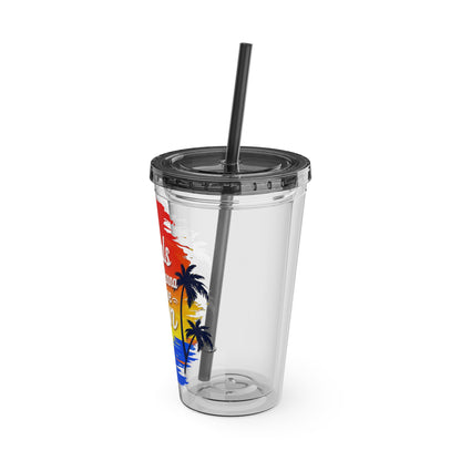 Girls just wanna have sun Clear Insulated Cup