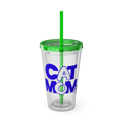 Cat mom blue Insulated Cup