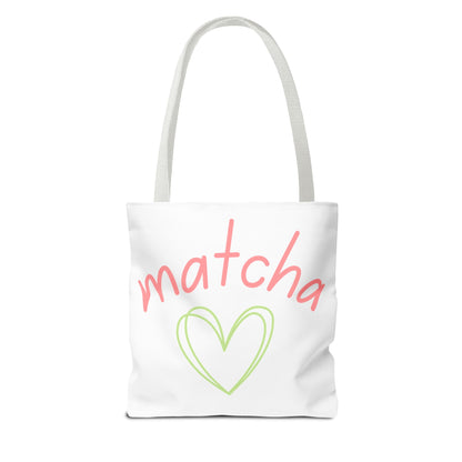 Matcha Heart Tote Bag
