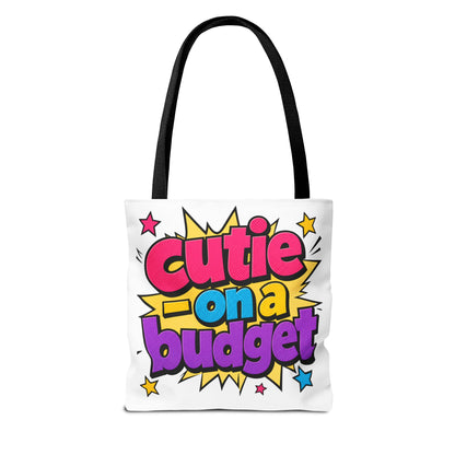Cutie on a budget Tote Bag