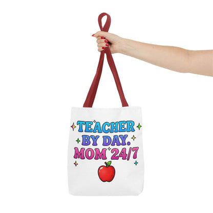 Teacher by day mom 24/7 Tote Bag