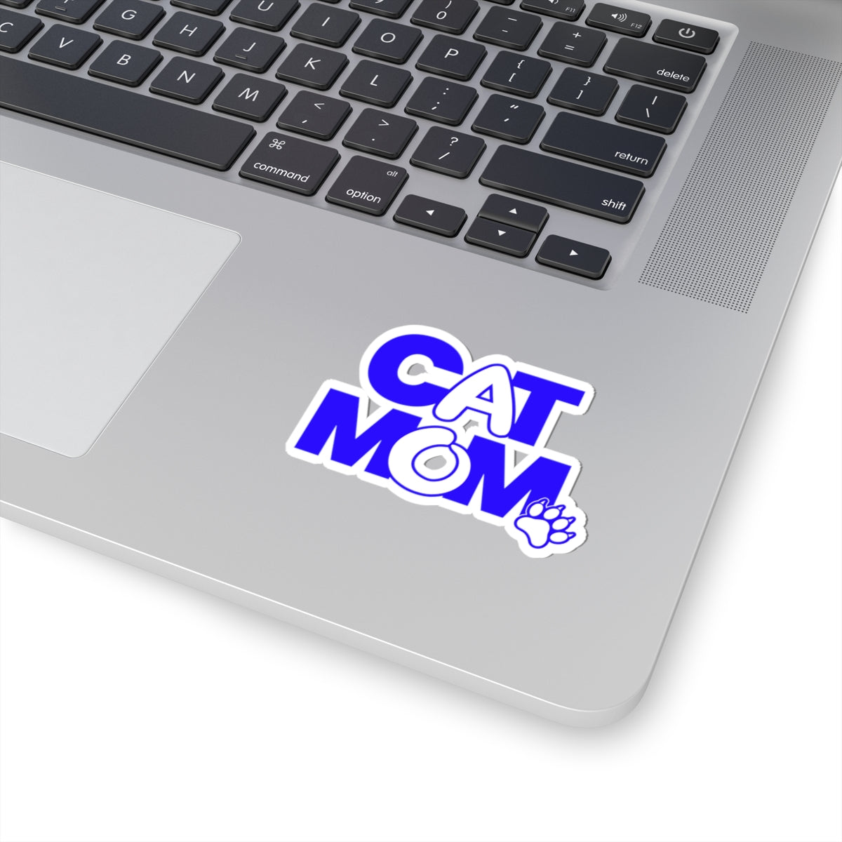 Cat mom blue Sticker