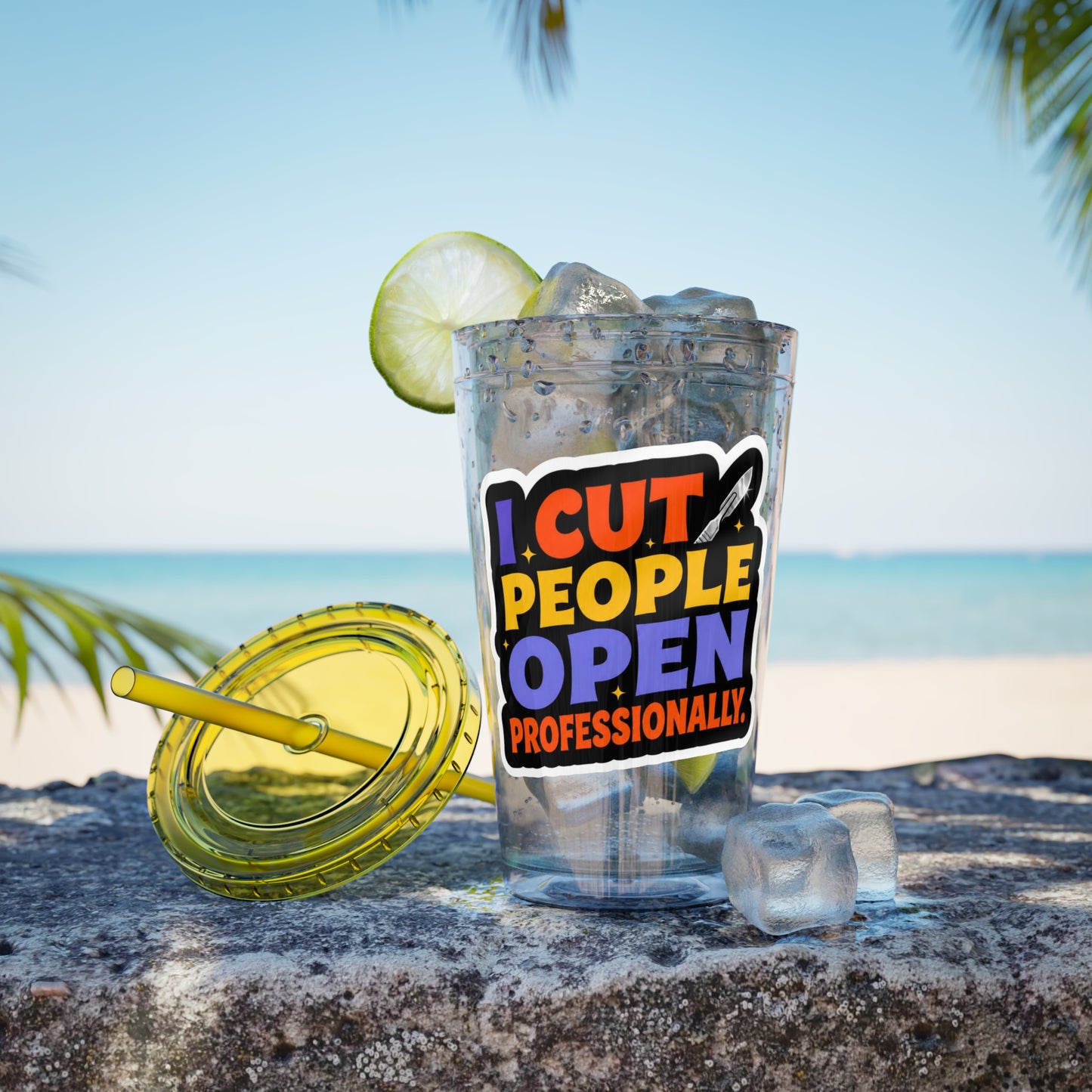 I cut people open professionally Clear Insulated Cup