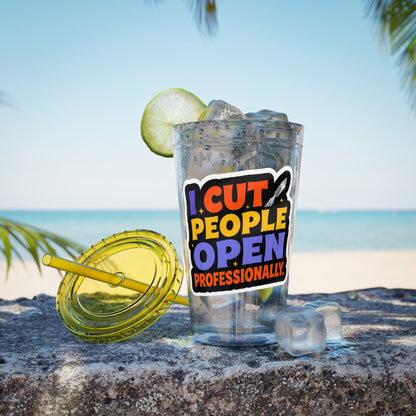 I cut people open professionally Clear Insulated Cup
