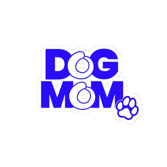 Dog mom blue Sticker