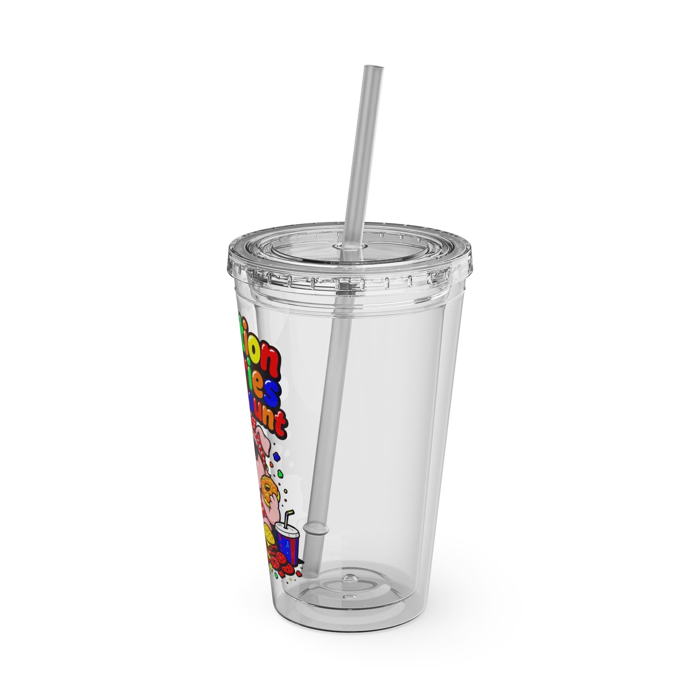 Vacation calories don't count Clear Insulated Cup