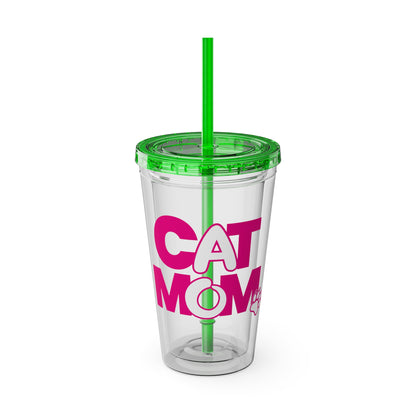 Cat mom pink Insulated Cup