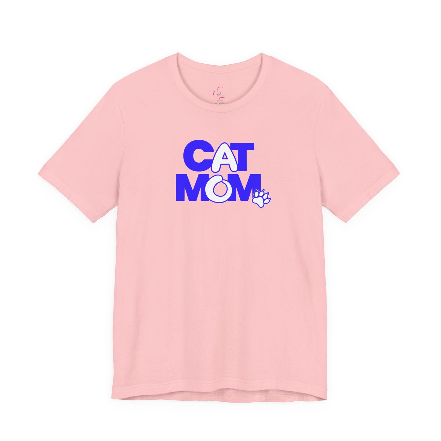 Cat mom blue T-shirt