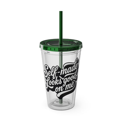 Self-made looks good on me Insulated Cup