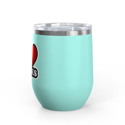 I love nurses faux sticker Tumbler