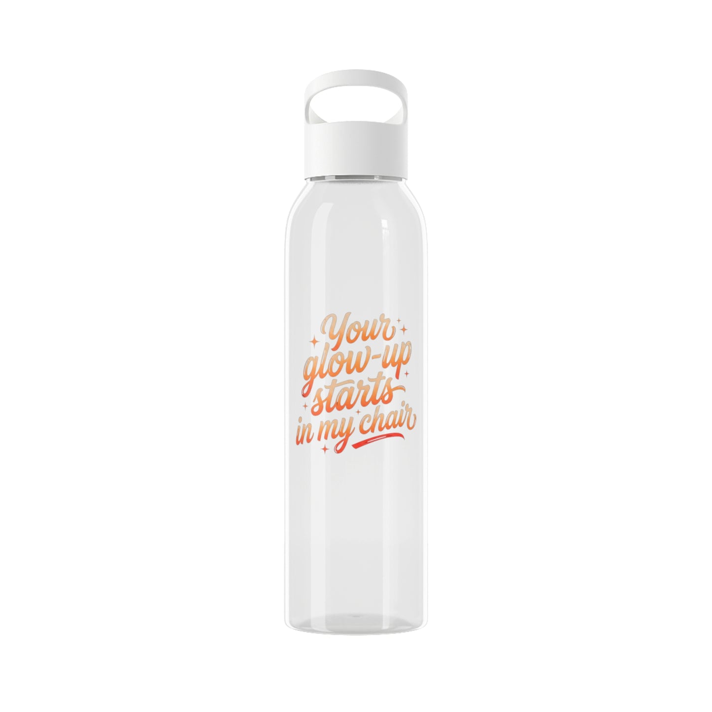 Your glow up starts in my chair Water Bottle