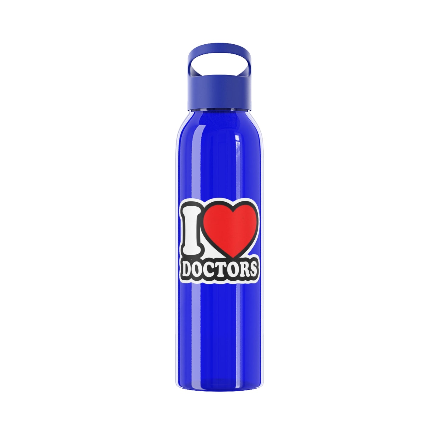 I love doctors faux sticker Water Bottle