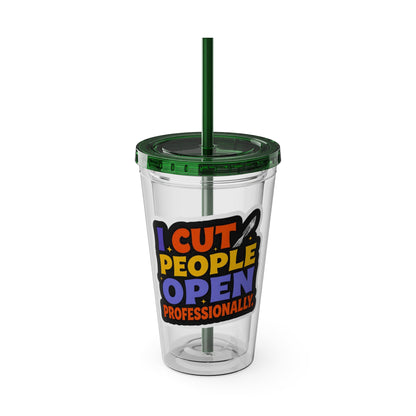 I cut people open professionally Clear Insulated Cup