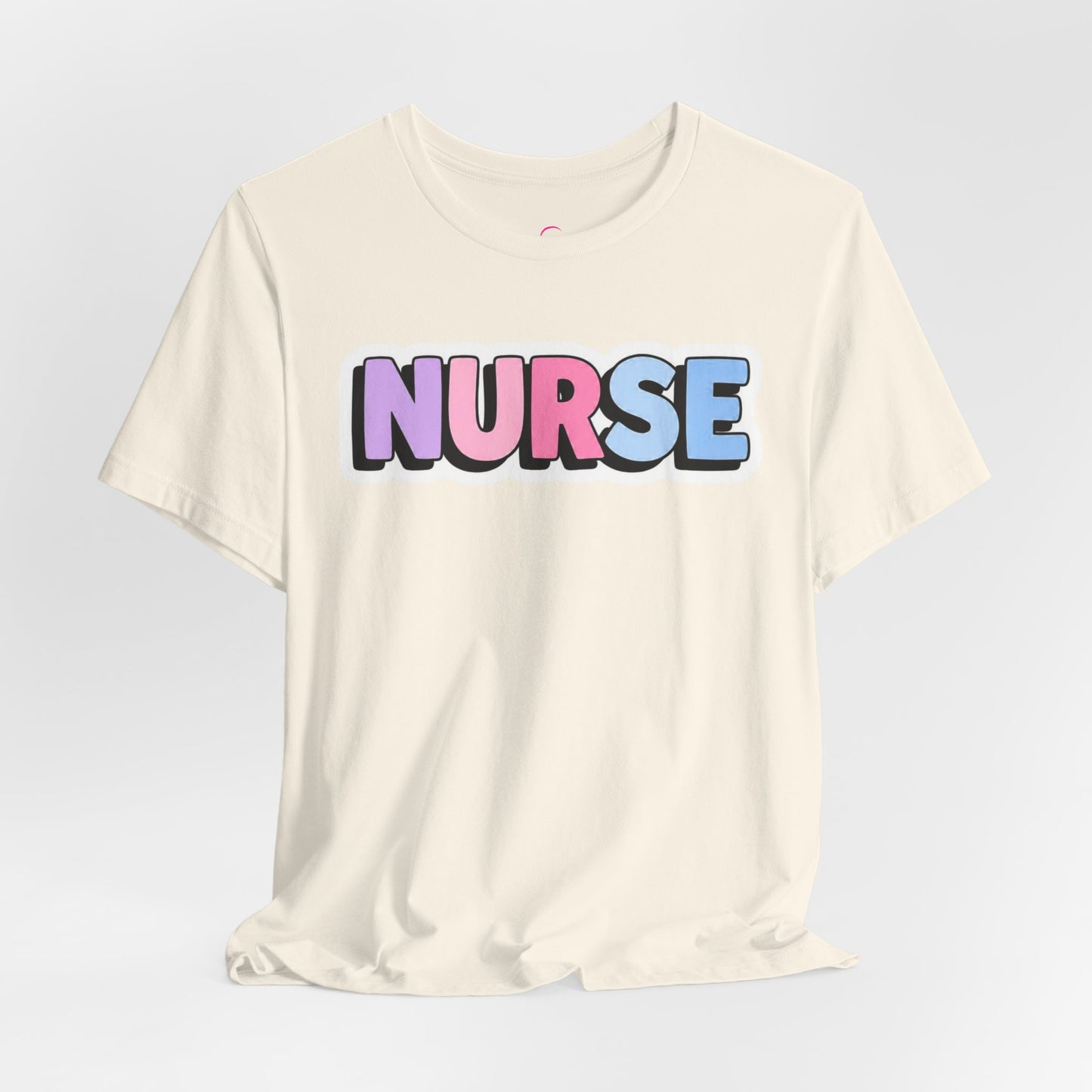 NURSE faux sticker T-shirt