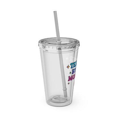 Teacher by day mom 24/7 Clear Insulated Cup