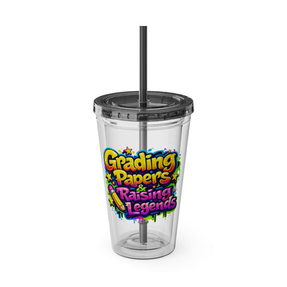 Grading papers & raising legends Clear Insulated Cup