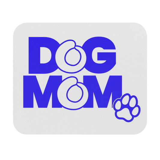 Dog mom blue Mouse Pad