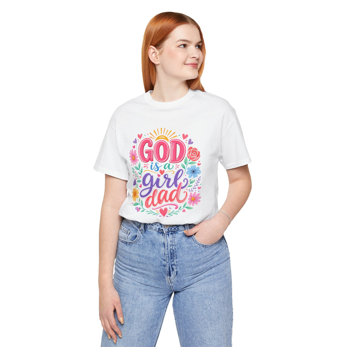 GOD is a girl dad T-shirt
