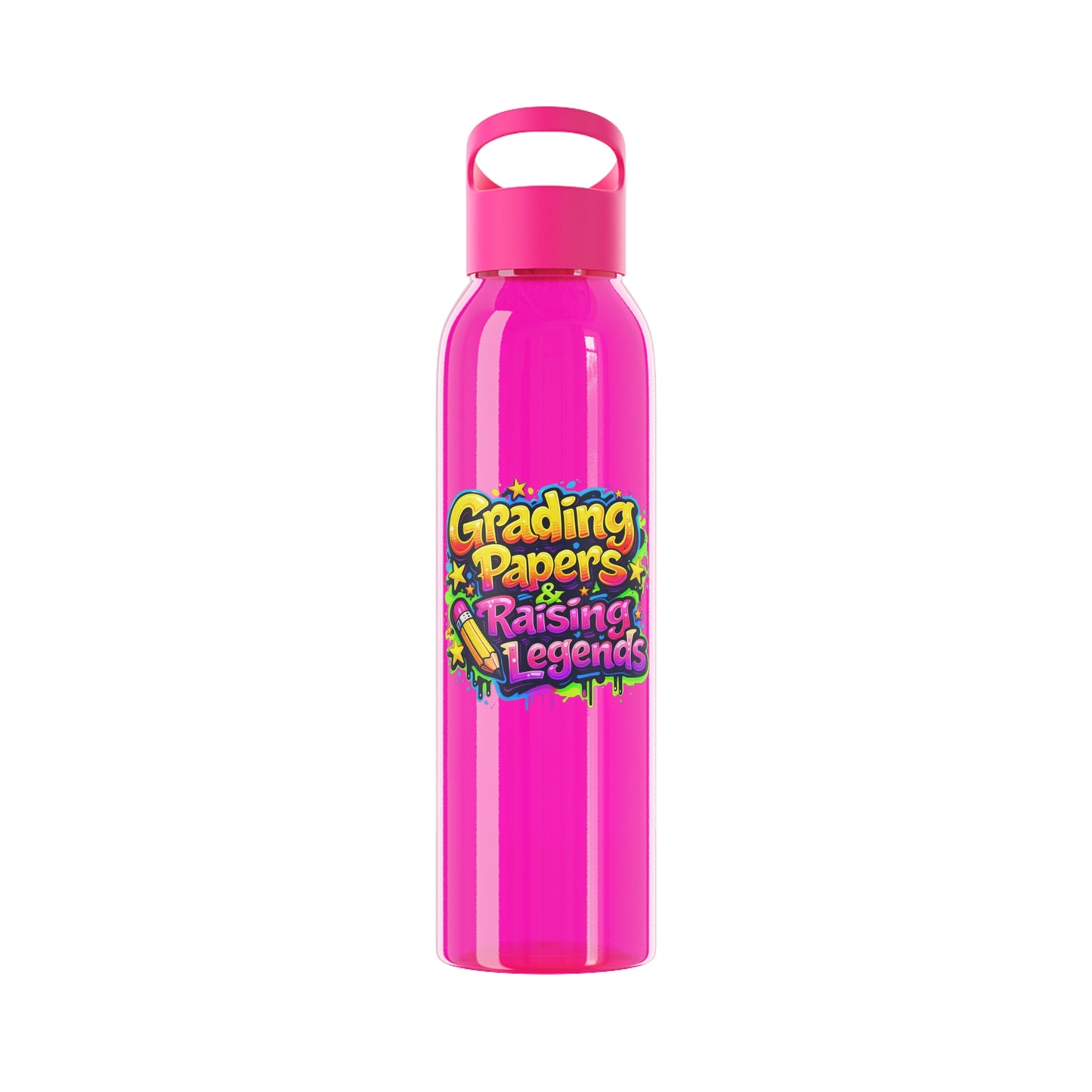 Grading papers & raising legends Water Bottle