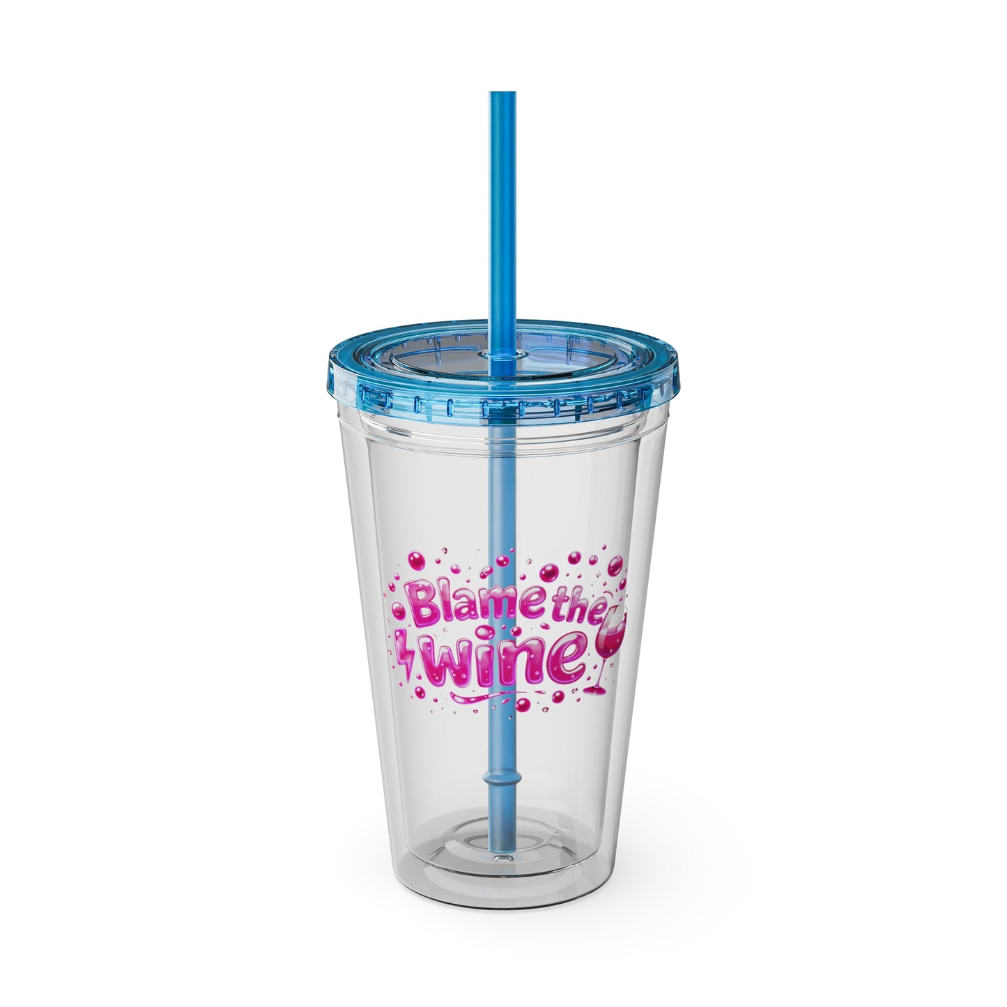 Blame the wine Clear Insulated Cup
