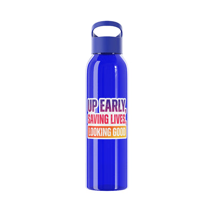 Up early, saving lives, looking good Water Bottle