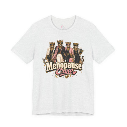 Menopause crew leopard T-shirt