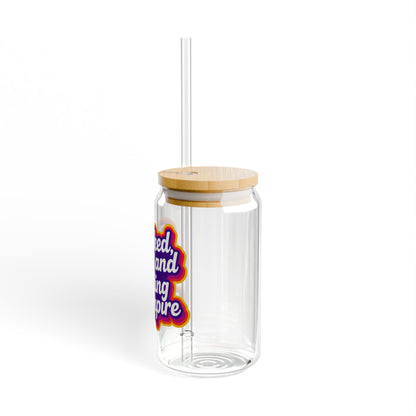 Booked, busy, and building my empire Sipper Glass