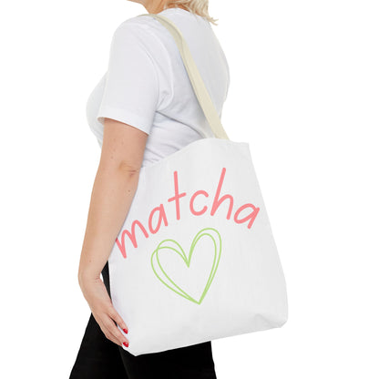 Matcha Heart Tote Bag