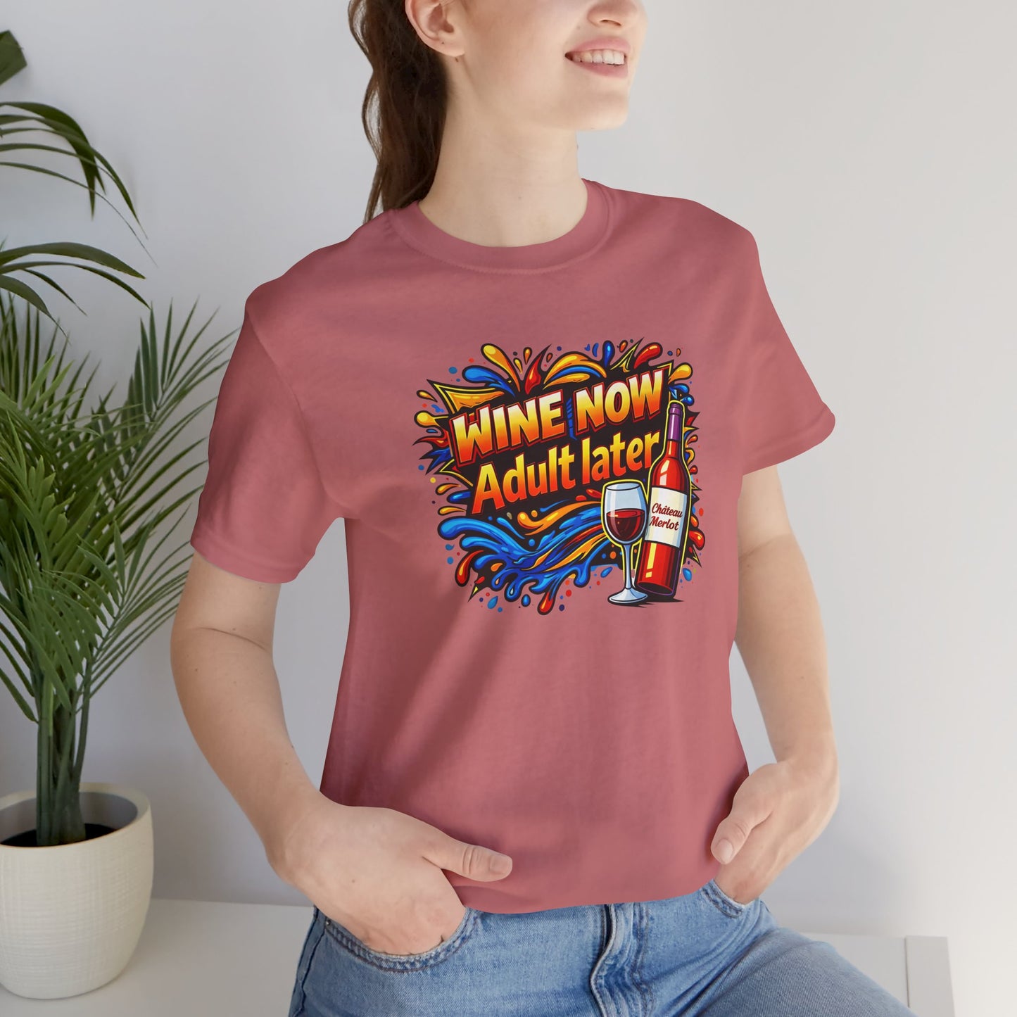 WINE NOW Adult later T-shirt