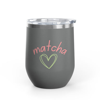 Matcha Heart Wine Tumbler